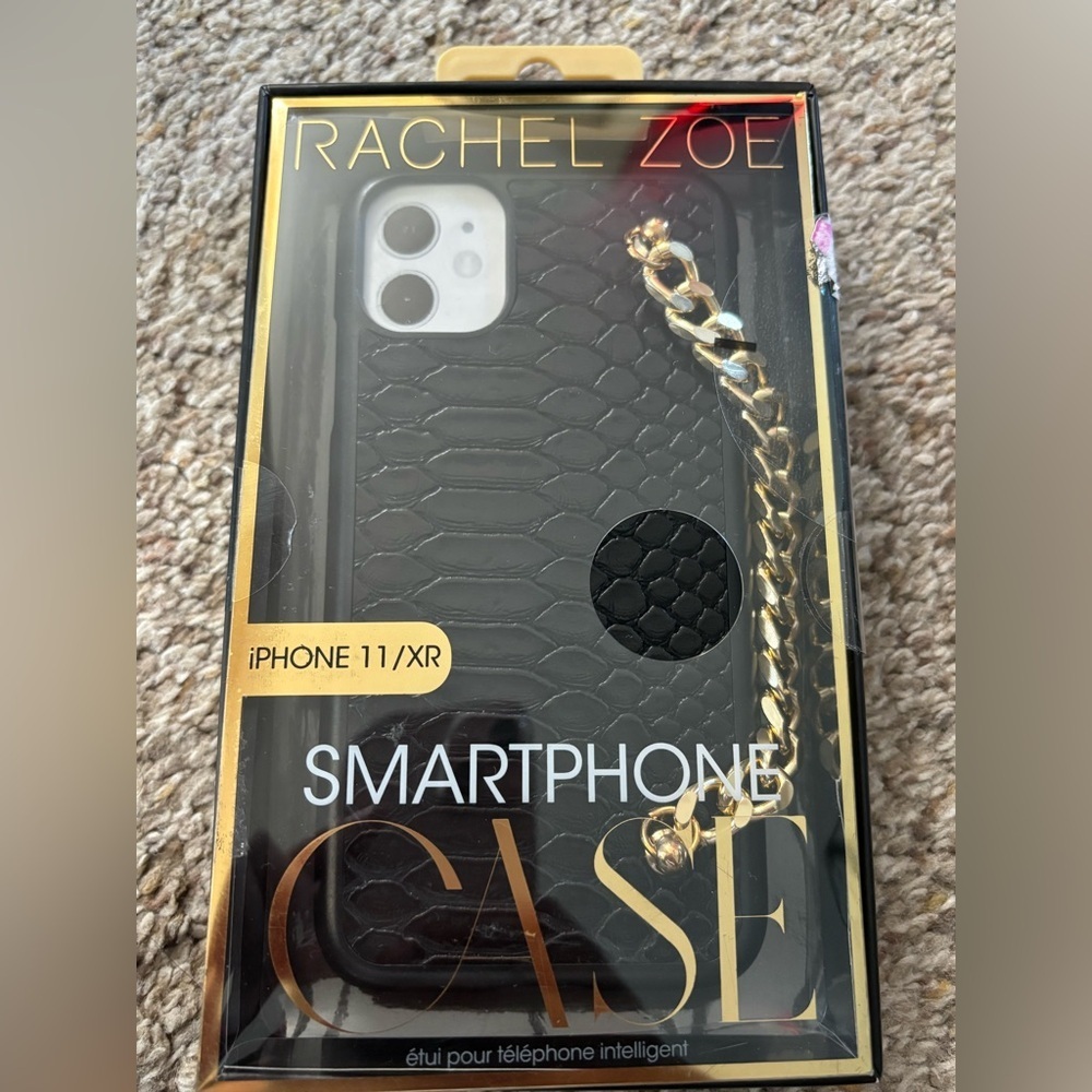 ( Rachel Zoe) Black and Gold iPhone 11/XR Case